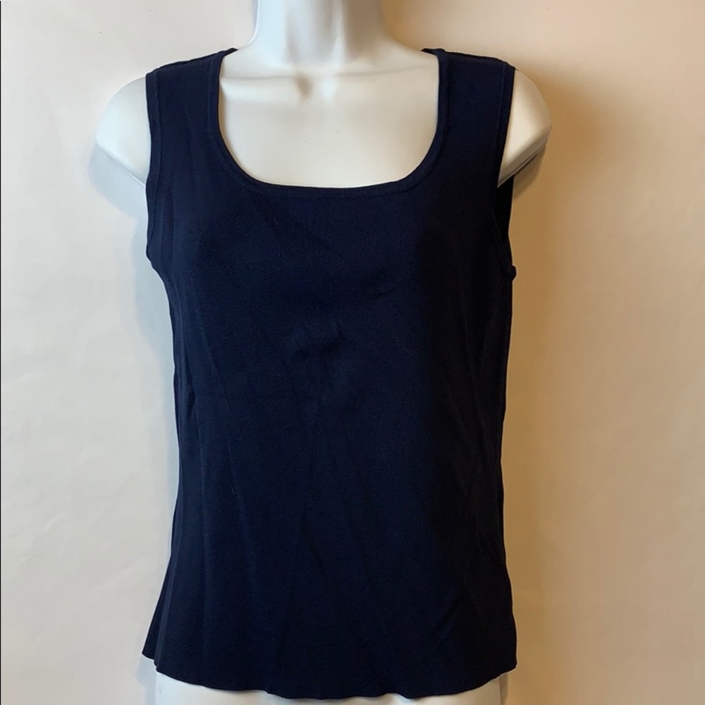 Scott Taylor sleeveless dark blue top
